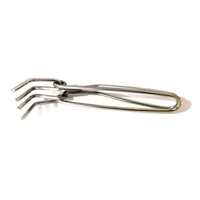 YADNESH Kitchen Pakkad Stainless Steel Hot Pan Gripper use for Serving Kitchen Food Serving Tong Kitchen Smart Pincer Sandasi Sansi Pan Gripper Utensil Holder - Image 4